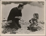 Boris Karloff and Marilyn Harris in a scene from Frankenstein