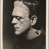 Boris Karloff in promotional photo for Bride of Frankenstein.