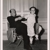 Promotional photograph of Lon Chaney, Jr. and Janet Ann Gallow from The Ghost of Frankenstein.