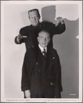 Promotional photogaph of Lon Chaney, Jr. and Sir Cedric Hardwicke from The Ghost of Frankenstein.
