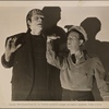 Promotional photograph of Glenn Strange and Bud Abbott from Abbott and Costello Meet Frankenstein