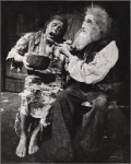 John Carradine and Keith Jochim in a scene from Frankenstein by Victor Gialanella.