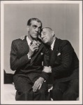 Publicity photo of Boris Karloff and Erich von Stroheim for Arsenic and Old Lace