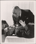 Publicity photo of Boris Karloff and Erich von Stroheim for Arsenic and Old Lace