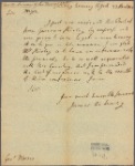 Letter to Robert H. Morris, Governor of Pennsylvania