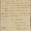 Letter to Governor Horatio Sharpe of Maryland