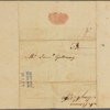 Letter to Samuel Galloway
