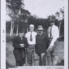Eric Satie, John Quinn, Constantin Brancusi and Henri Pierre Roché at Fontainebleau, 1921