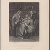 Drafting the Declaration of Independence.  The Committee--Franklin, Jefferson, Adams, Livingston & Sherman. From the original painting by Chappel in the possession of the Publishers.