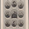 The generals of the west. [Center, and then clockwise from center, top:] Gen. Rosencrans. Gen. Grant. Gen. McClernand. Gen. Curtis. Gen. Thomas. Gen. W.T. Sherman. Gen. Prentiss. Gen. Lew Wallace. Gen. McCook