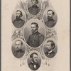 The union generals. [Center and then clockwise from top:] U.S. Grant Lieut. Genl. Stephen A. Hurlbut M.G. James B. McPherson M.G. Lew Wallace M.G. W.T. Sherman M.G. Don Carlos Buell M.G. John A. McClernand M.G.