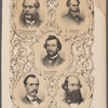 [Center and then clockwise from upper left:] T.H. Faron. Comptroller. J.G. Shumaker, corpor. counsellor. E. Driggs. Collr. of taxes. J.B. Jones. Health officer. J. Linch. Auditor.