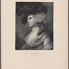 Sarah Siddons. After the portrait by Gainsborough in the National Gallery, London
