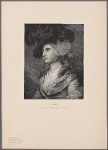 Sarah Siddons. After the portrait by Gainsborough in the National Gallery, London