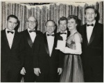 Edward Albee, Richard Barr, Alan Schneider, Clinton Wilder, Uta Hagen, and Arthur Hill during production of Who's Afraid of Virginia Woolf?