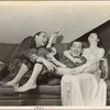 Alfred Lunt, Noël Coward, and Lynn Fontanne in a publicity shot for the original Broadway production of Noël Coward's "Design for Living."