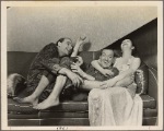Alfred Lunt, Noël Coward, and Lynn Fontanne in a publicity shot for the original Broadway production of Noël Coward's "Design for Living."