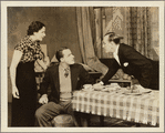 Alfred Lunt, Noël Coward, and Lynn Fontanne in the original Broadway production of Noël Coward's "Design for Living."