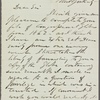 Solicitation letters, 1854-1882