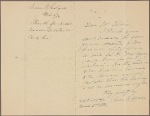 Solicitation letters, 1884-1886, n.d.