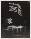 The exterior of the Morosco Theatre during the run of the original Broadway production of Noël Coward's "Blithe Spirit."