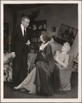 Clifton Webb, Mildred Natwick, and Peggy Wood in a scene from the original Broadway production of Noël Coward's "Blithe Spirit."