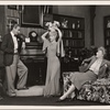 Clifton Webb, Haila Stoddard, and Peggy Wood in a scene from the original Broadway production of Noël Coward's "Blithe Spirit."