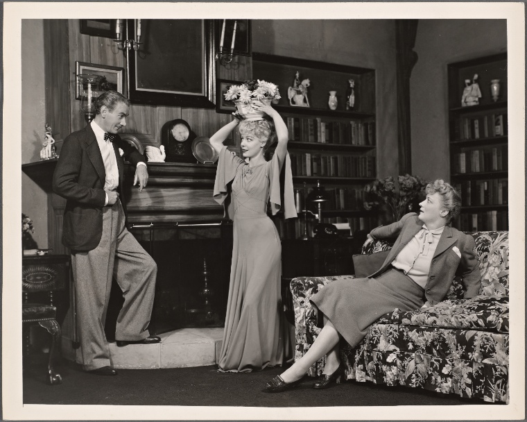 Clifton Webb Haila Stoddard And Peggy Wood In A Scene From The Original Broadway Production Of