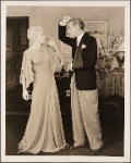 Haila Stoddard and Clifton Webb in a scene from the original Broadway production of Noël Coward's "Blithe Spirit."