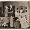Peggy Wood, Clifton Webb and Haila Stoddard in a scene from the original Broadway production of Noël Coward's "Blithe Spirit."