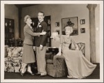Peggy Wood, Clifton Webb and Haila Stoddard in a scene from the original Broadway production of Noël Coward's "Blithe Spirit."