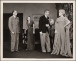 Philip Tonge, Valerie Cossart, Clifton Webb, and Haila Stoddard in a scene from the original Broadway production of Noël Coward's "Blithe Spirit."