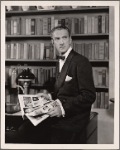 Clifton Webb in a scene from the original Broadway production of Noël Coward's "Blithe Spirit."