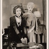 Mildred Natwick and Haila Stoddard in a scene from the original Broadway production of Noël Coward's "Blithe Spirit."