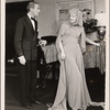 Clifton Webb and Haila Stoddard in a scene from the original Broadway production of Noël Coward's "Blithe Spirit."