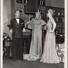 Clifton Webb, Haila Stoddard, and Peggy Wood in a scene from the original Broadway production of Noël Coward's "Blithe Spirit."