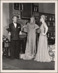 Clifton Webb, Haila Stoddard, and Peggy Wood in a scene from the original Broadway production of Noël Coward's "Blithe Spirit."
