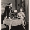 Peggy Wood and Clifton Webb in a scene from the original Broadway production of Noël Coward's "Blithe Spirit."