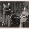 Peggy Wood, Clifton Webb, and Leonora Corbett in a scene from the original Broadway production of Noël Coward's "Blithe Spirit."