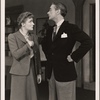 Clifton Webb and Peggy Wood in a scene from the original Broadway production of Noël Coward's "Blithe Spirit."