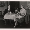 Peggy Wood and Clifton Webb in a scene from the original Broadway production of Noël Coward's "Blithe Spirit."