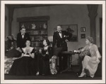 Philip Tonge, Valerie Cossart, Mildred Natwick, Clifton Webb, and Peggy Wood in a scene from the original Broadway production of Noël Coward's "Blithe Spirit."