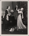 Annabella and Dell Gardner in a scene from the 1942 tour of Noël Coward's "Blithe Spirit."