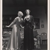 Annabella and Estelle Winwood in a scene from the 1942 tour of Noël Coward's "Blithe Spirit."