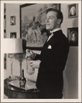 Dennis King in a scene from the 1942 tour of Noël Coward's "Blithe Spirit."