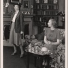 Estelle Winwood and Carol Goodner in a scene from the 1942 tour of Noël Coward's "Blithe Spirit."