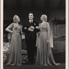 Annabella, Dennis King and Carol Goodner in a scene from the 1942 tour of Noël Coward's "Blithe Spirit."