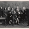 [The cast of the 1942 tour of Noël Coward's "Blithe Spirit." with director John C. Wilson]