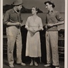 Broderick Crawford, Lynn Fontanne, and Philip Tonge in the original Broadway production of Noël Coward's "Point Valaine."