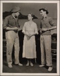 Broderick Crawford, Lynn Fontanne, and Philip Tonge in the original Broadway production of Noël Coward's "Point Valaine."